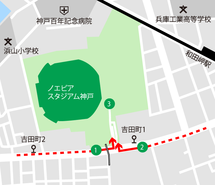 駐車場案内 ノエビアスタジアム神戸 Noevir Stadium Kobe